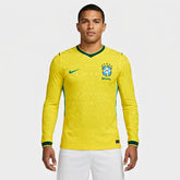 Brazil 2026 Home Player Version Long-Sleeve Jersey [Slim Fit]