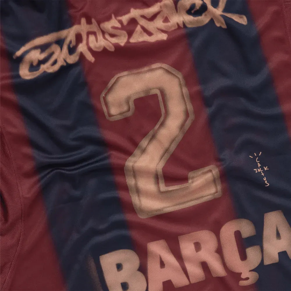 Jersey Barcelona x Travis Scott Retro 2000/01 Home Skeleton